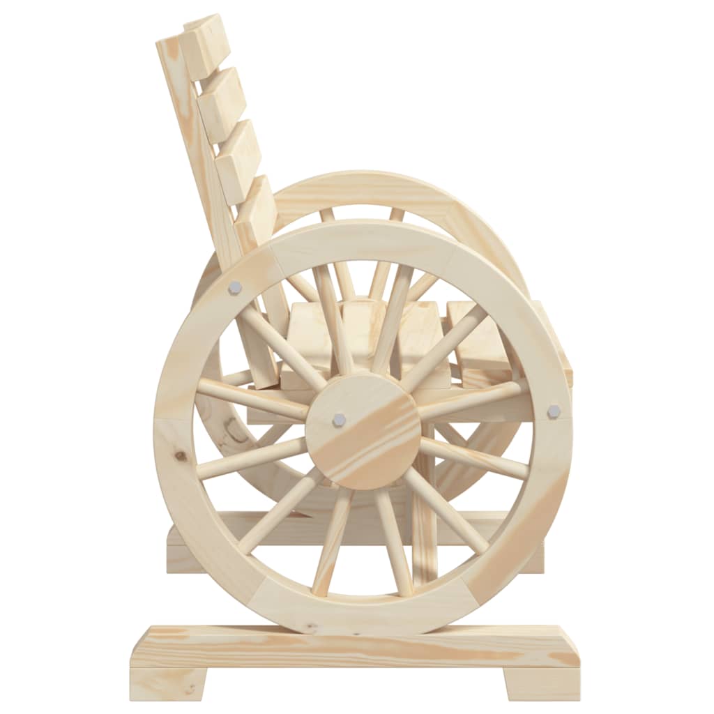 vidaXL Garden Chair | Natural wood | Solid Fir Wood | 58x58x78.5 cm | Durable