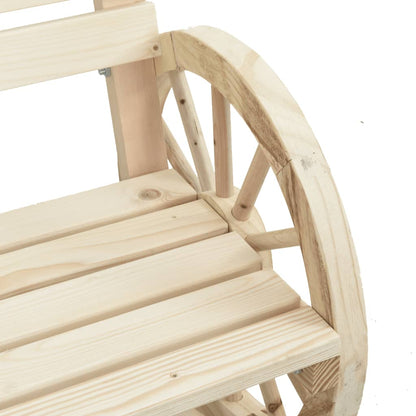 vidaXL Garden Chair | Natural wood | Solid Fir Wood | 58x58x78.5 cm | Durable