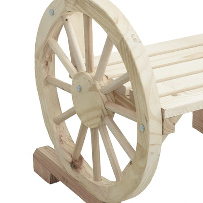vidaXL Garden Chair | Natural wood | Solid Fir Wood | 58x58x78.5 cm | Durable