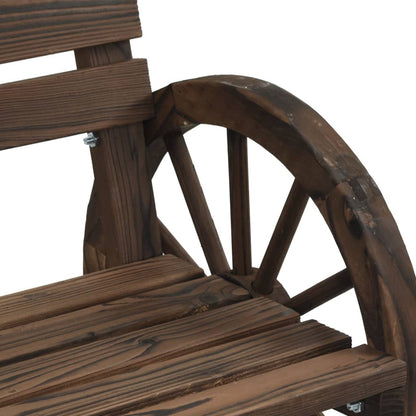 vidaXL Garden Chair | Set of 2 | Burnt wood | Solid fir wood | Standard