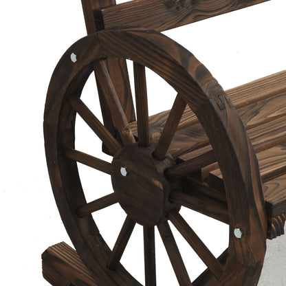vidaXL Garden Chair | Set of 2 | Burnt wood | Solid fir wood | Standard