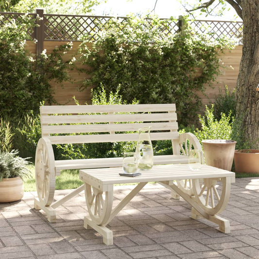vidaXL Garden Lounge Set | natural wood | Solid fir wood | Medium | Durable