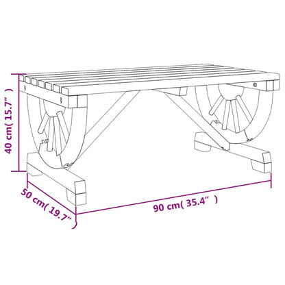 vidaXL Garden Coffee Table 90x50x40 cm Solid Wood Fir