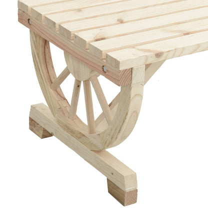 vidaXL Garden Table 115x55x65 cm Solid Wood Fir