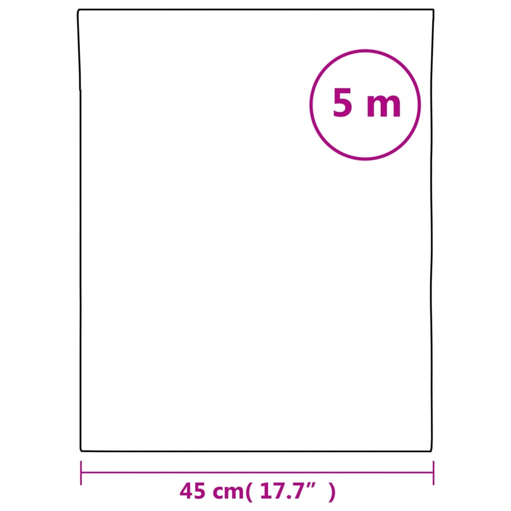 vidaXL Window Film | Transparent | PVC | 45 x 500 cm | Adjustable Armrests