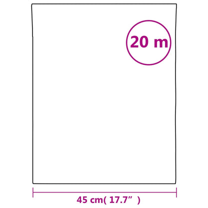 vidaXL Window Film Frosted White 45x2000 cm PVC