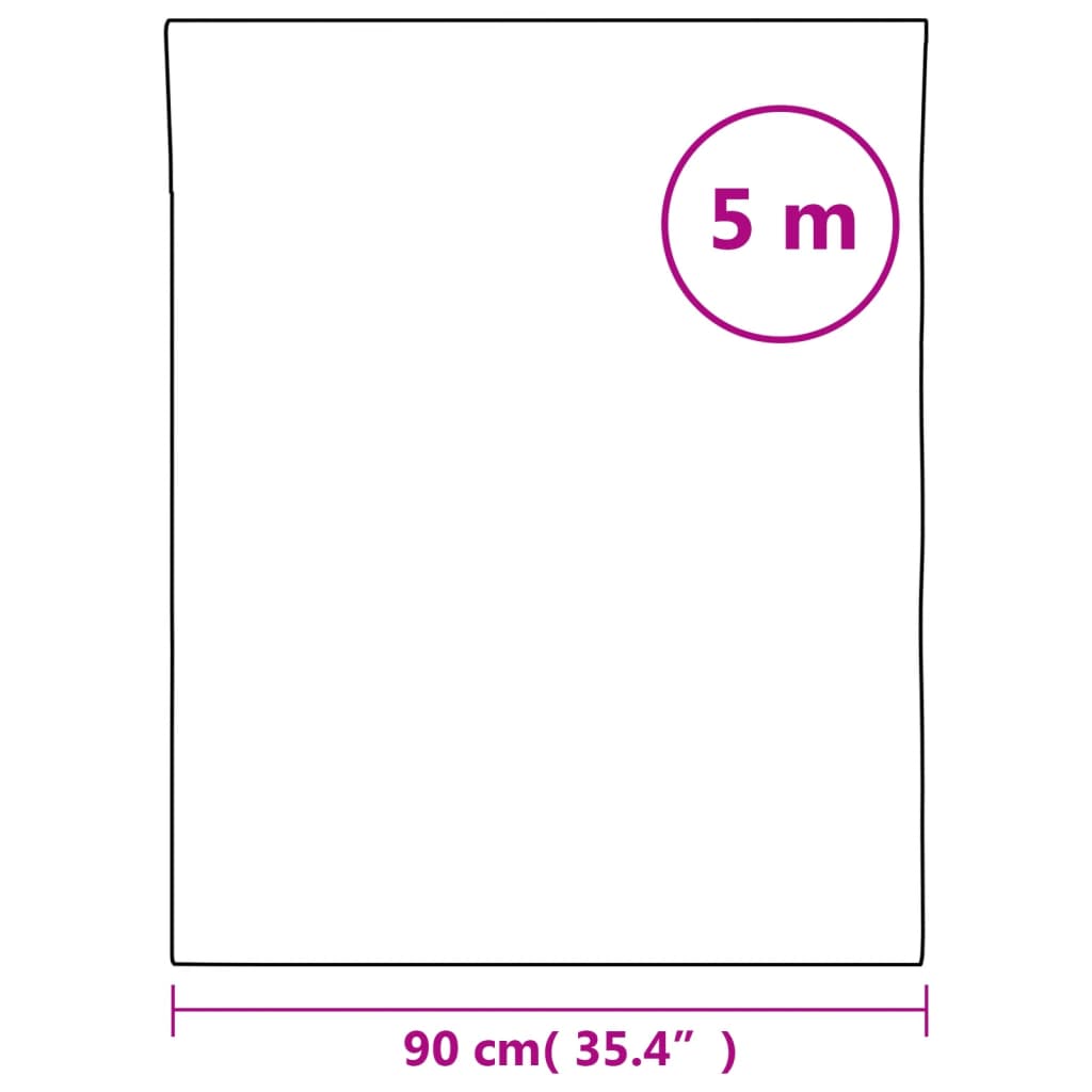 vidaXL Window Film | White | PVC | 90 x 500 cm | Decorative Inlays | Window Film