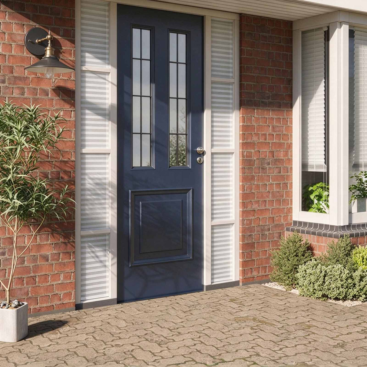 vidaXL Window Film Frosted Stripes Design 45x1000 cm PVC