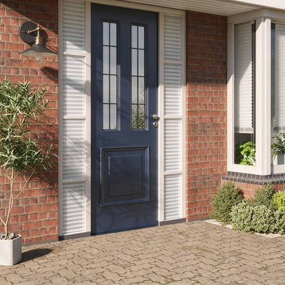 vidaXL Window Film Frosted Stripes Design 45x1000 cm PVC