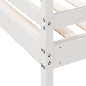 vidaXL Bunk Bed 80x200/140x200 cm White Solid Wood Pine