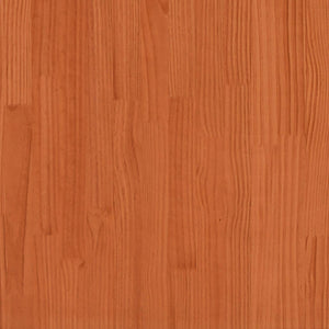 vidaXL Bed Frame with Headboard Wax Brown 140x200 cm Solid Wood Pine
