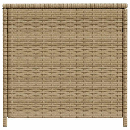vidaXL Garden Storage Box Mix Beige 469L Poly Rattan