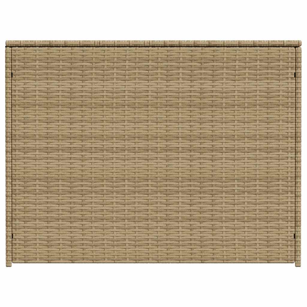 vidaXL Garden Storage Box Mix Beige 984L Poly Rattan