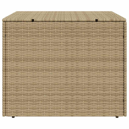 vidaXL Garden Storage Box Mix Beige 291L Poly Rattan