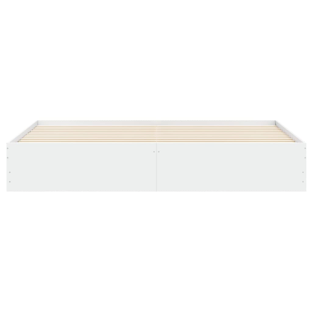vidaXL Bed Frame with Drawers without Mattress White 200x200 cm