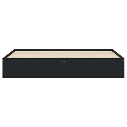 vidaXL Bed Frame with Drawers without Mattress Black 200x200 cm