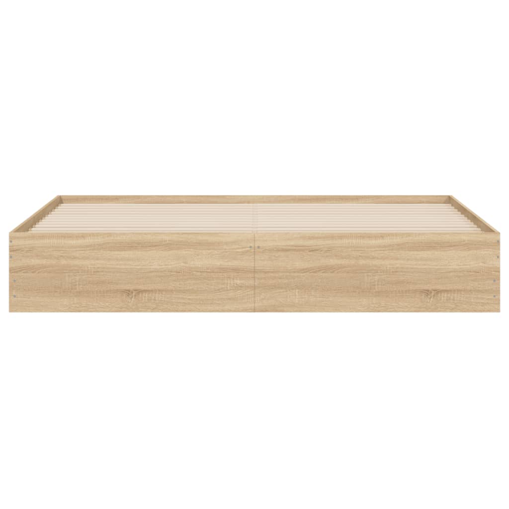 vidaXL Bed Frame with Drawers without Mattress Sonoma Oak 200x200 cm