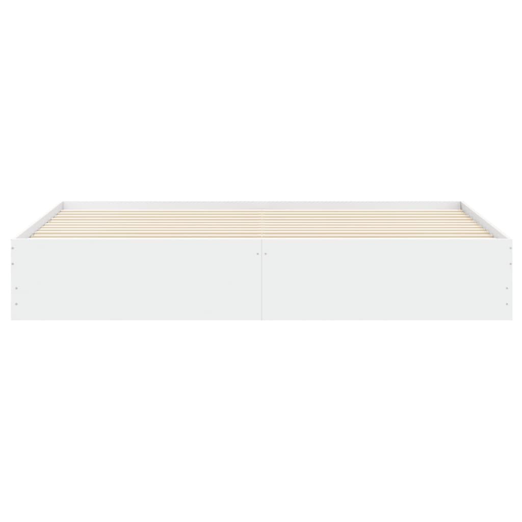 vidaXL Bed Frame with Drawers without Mattress White 180x200 cm Super King