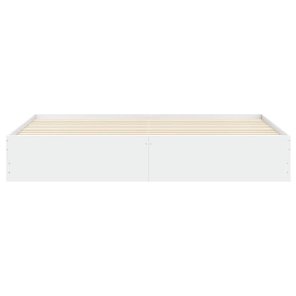vidaXL Bed Frame with Drawers without Mattress White 180x200 cm Super King
