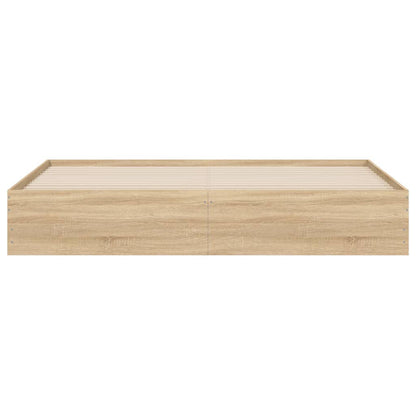 vidaXL Bed Frame with Drawers without Mattress Sonoma Oak 180x200 cm Super King