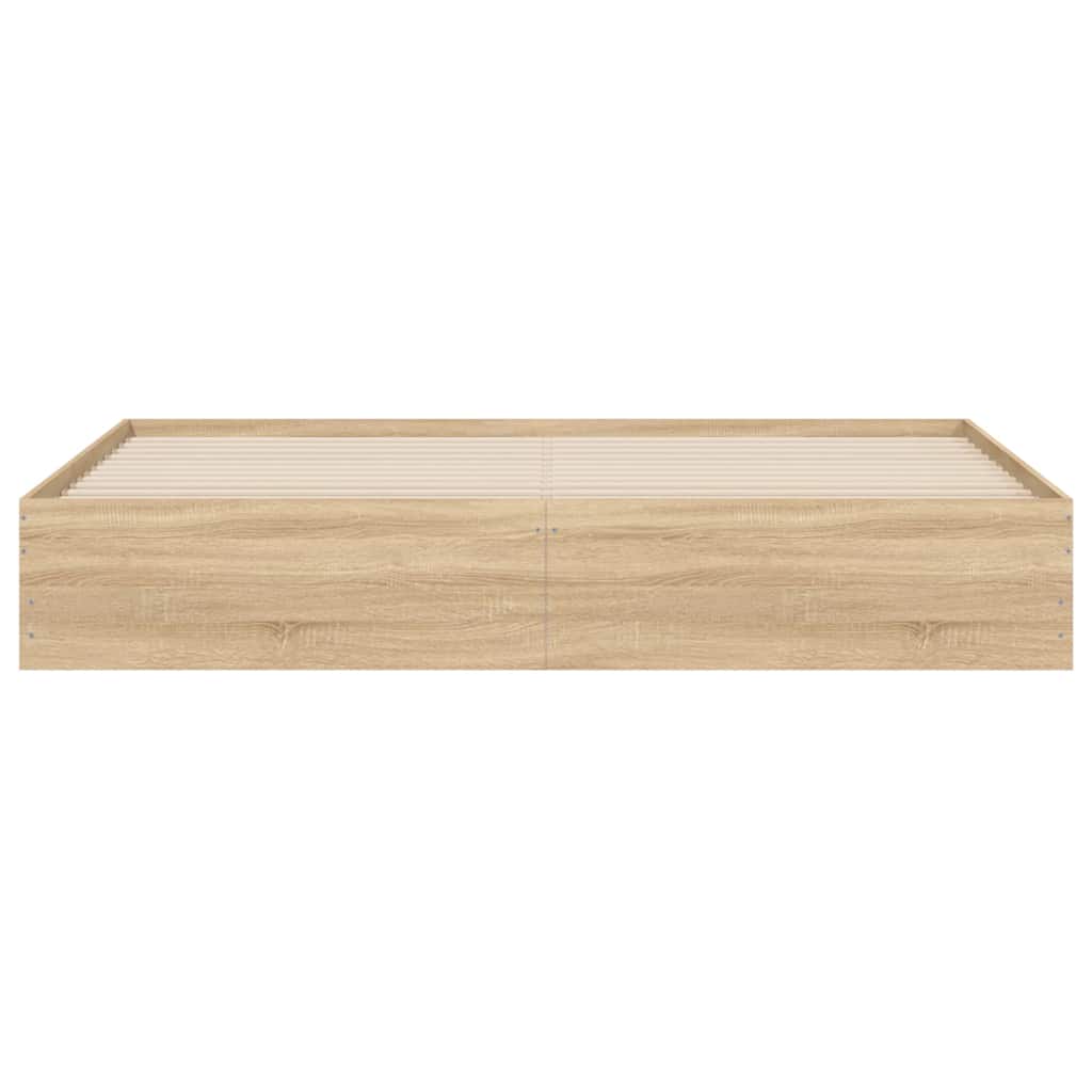 vidaXL Bed Frame with Drawers without Mattress Sonoma Oak 160x200 cm