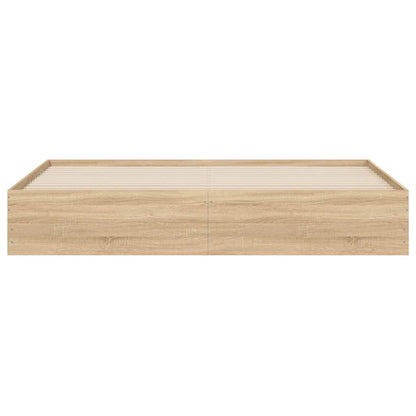 vidaXL Bed Frame with Drawers without Mattress Sonoma Oak 160x200 cm