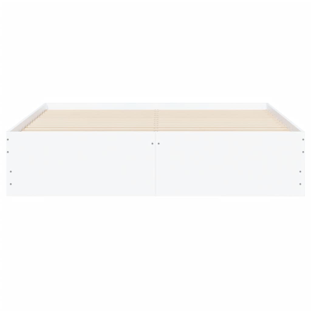 vidaXL Bed Frame with Drawers without Mattress White 140x200 cm
