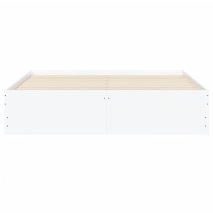 vidaXL Bed Frame with Drawers without Mattress White 140x200 cm