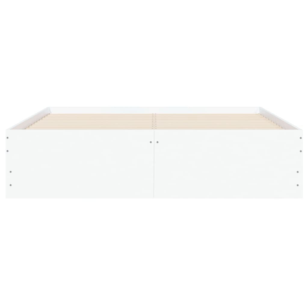vidaXL Bed Frame with Drawers without Mattress White 120x200 cm