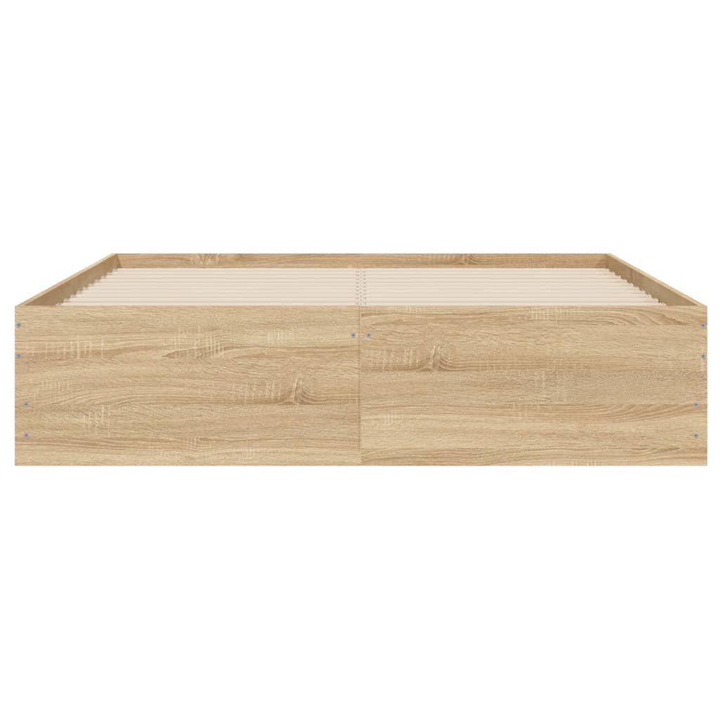 vidaXL Bed Frame with Drawers without Mattress Sonoma Oak 120x200 cm