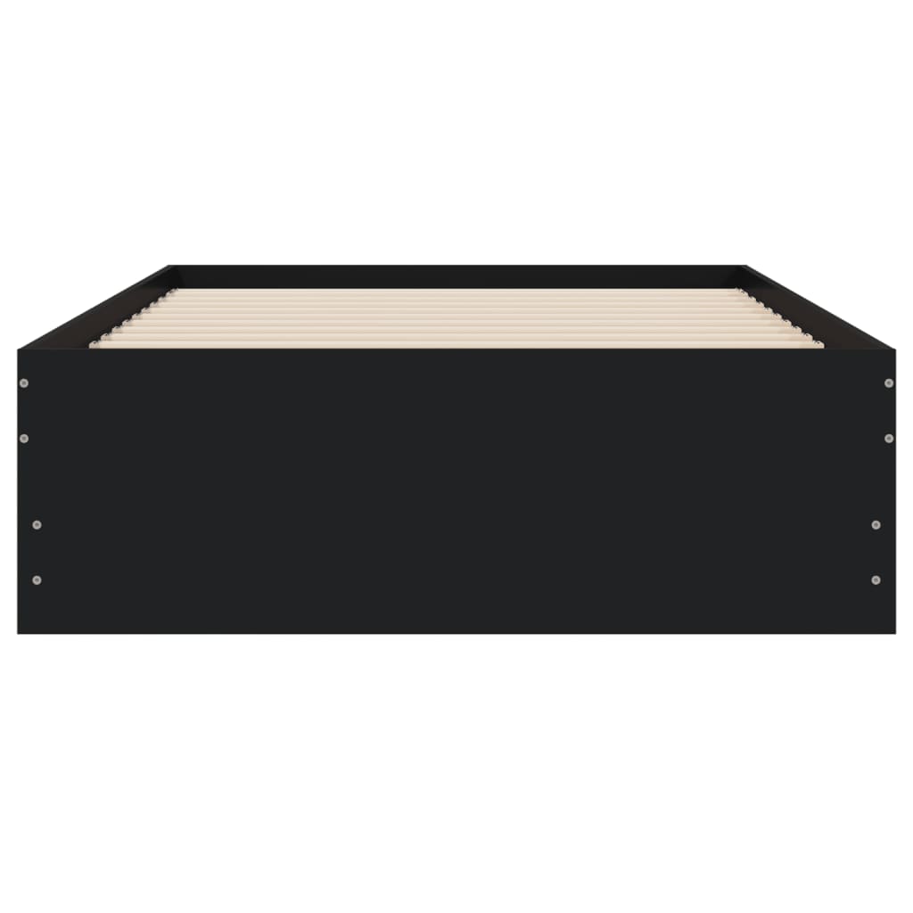 vidaXL Bed Frame with Drawers without Mattress Black 100x200 cm