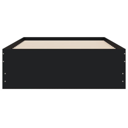 vidaXL Bed Frame with Drawers without Mattress Black 100x200 cm