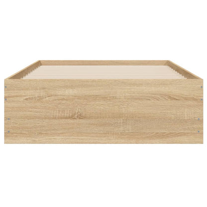 vidaXL Bed Frame with Drawers without Mattress Sonoma Oak 100x200 cm