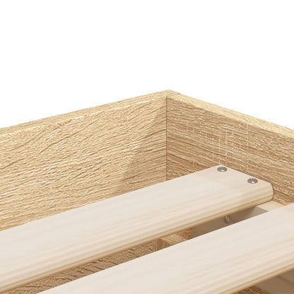 vidaXL Bed Frame with Drawers without Mattress Sonoma Oak 100x200 cm