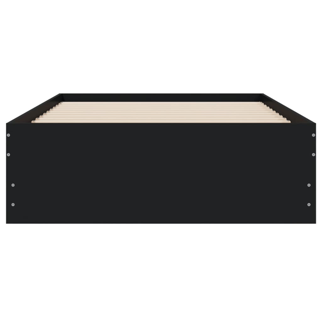 vidaXL Bed Frame with Drawers without Mattress Black 90x200 cm
