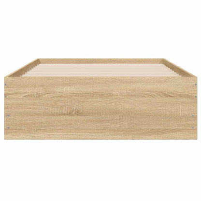 vidaXL Bed Frame with Drawers without Mattress Sonoma Oak 90x200 cm