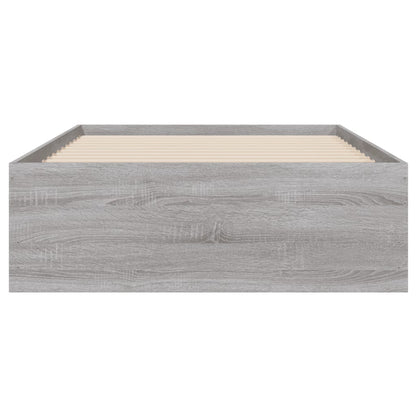 vidaXL Bed Frame with Drawers without Mattress Grey Sonoma 90x200 cm