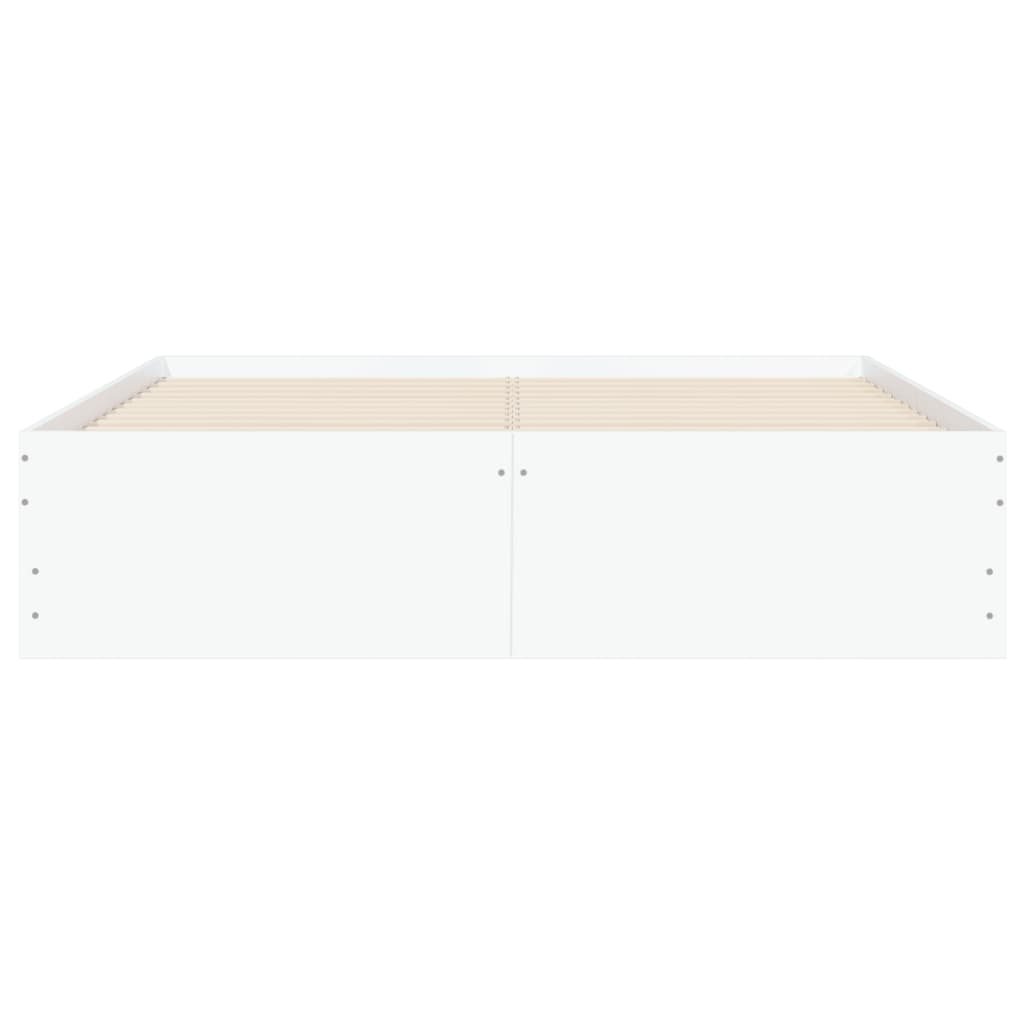 vidaXL Bed Frame with Drawers without Mattress White 120x190 cm Small Double