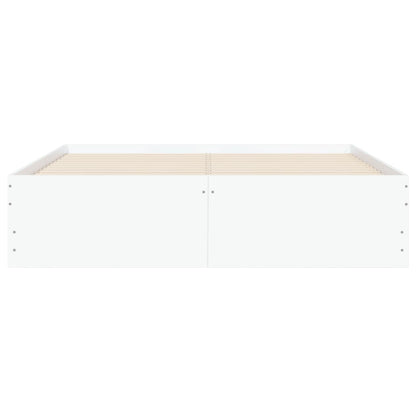 vidaXL Bed Frame with Drawers without Mattress White 120x190 cm Small Double