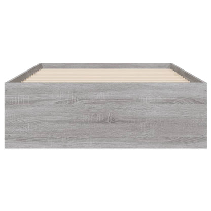 vidaXL Bed Frame with Drawers without Mattress Grey Sonoma 90x190 cm Single