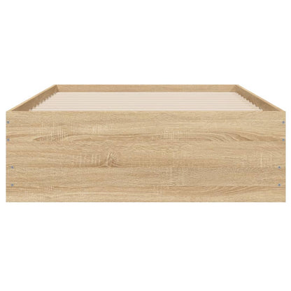 vidaXL Bed Frame with Drawers without Mattress Sonoma Oak 75x190 cm Small Single