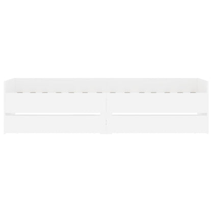 vidaXL Bed Frame with Drawers without Mattress White 100x200 cm