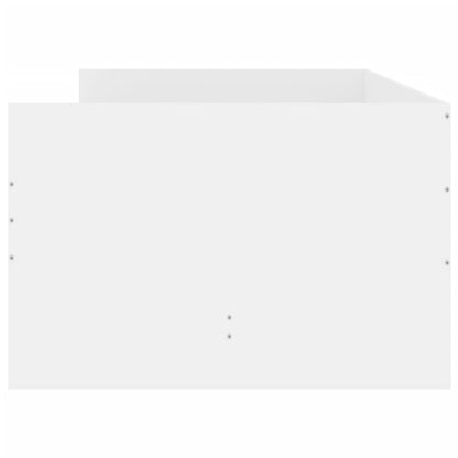 vidaXL Bed Frame with Drawers without Mattress White 100x200 cm