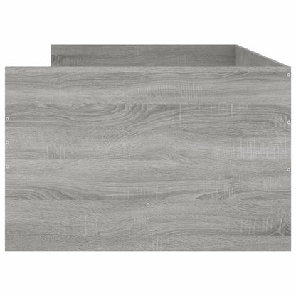 vidaXL Bed Frame with Drawers without Mattress Grey Sonoma 100x200 cm