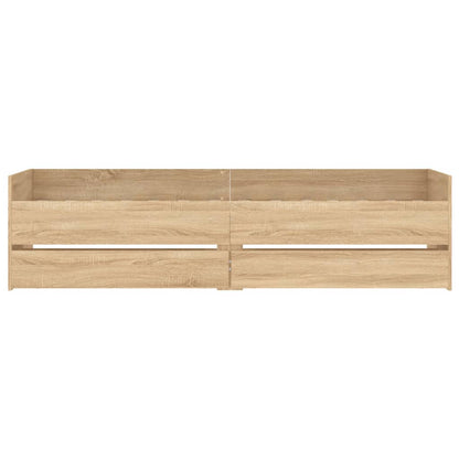 vidaXL Bed Frame | Sonoma oak | Engineered wood | Single | Bed Frame