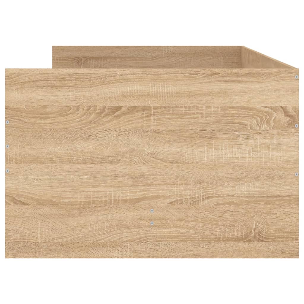 vidaXL Bed Frame | Sonoma oak | Engineered wood | Single | Bed Frame
