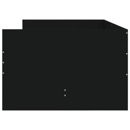 vidaXL Bed Frame with Drawers without Mattress Black 90x190 cm Single