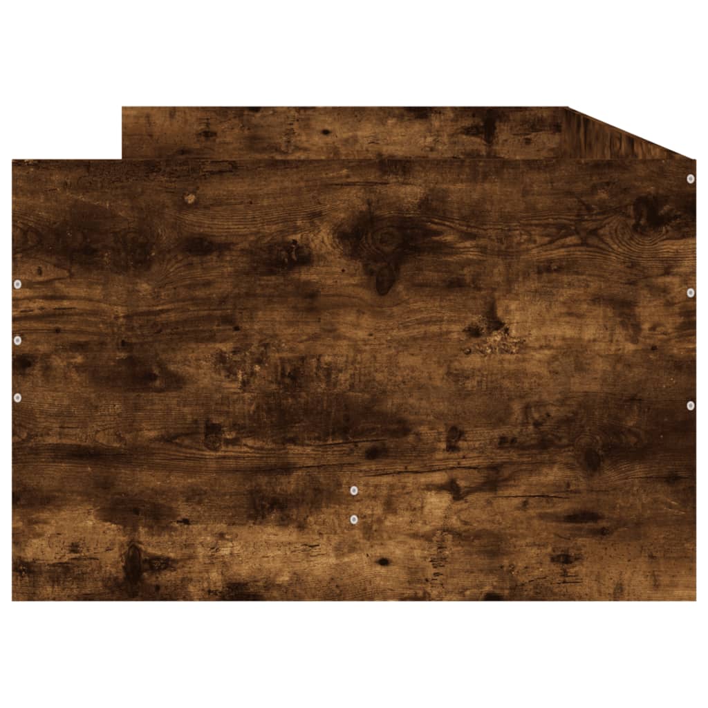 vidaXL Bed Frame with Drawers without Mattress Smoked Oak 90x190 cm Single