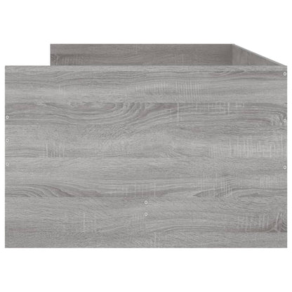 vidaXL Bed Frame | Grey Sonoma | Engineered Wood | Single | Bed Frame