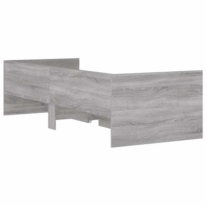 vidaXL Bed Frame | Grey Sonoma | Engineered Wood | Single | Bed Frame